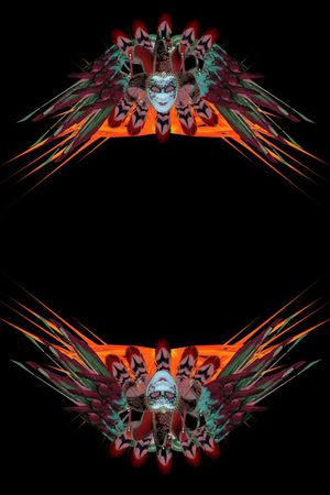 男女装上下定位花面具羽毛花瓣印花华亿平台图片