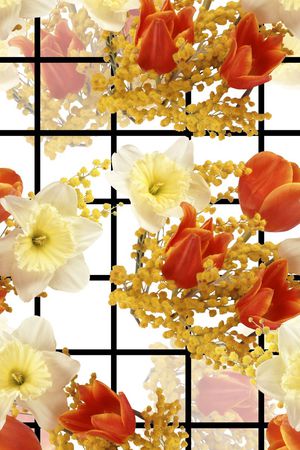 黑白方格印花华亿平台图片