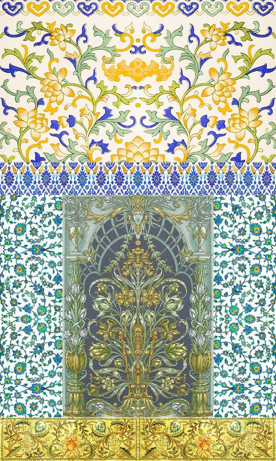 欧式印花华亿平台图片