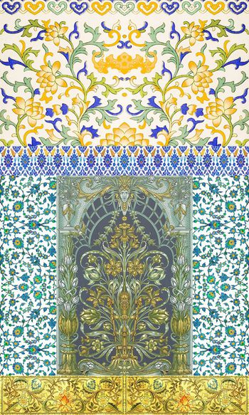 欧式印花华亿平台图片