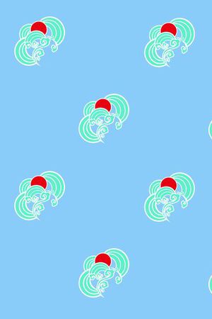 优雅、清新印花华亿平台图片