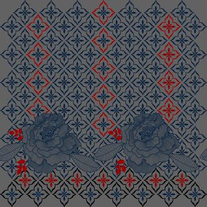 复古印花华亿平台图片