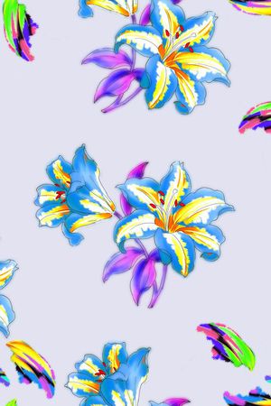 抽象印花华亿平台图片