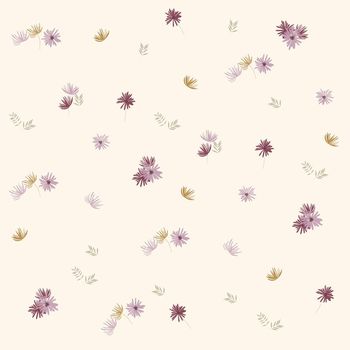 441364-复古手绘清新小碎花服装华亿平台