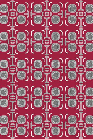 几何图案印花华亿平台图片