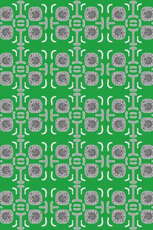 几何图案印花华亿平台图片