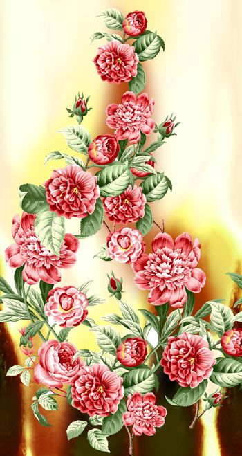 彩色渐变印花华亿平台图片