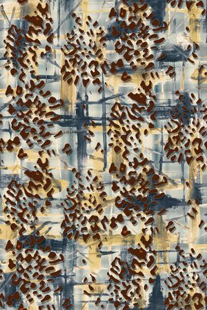 抽象豹纹印花华亿平台图片