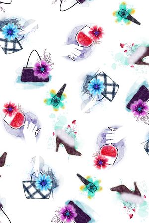 时尚包包印花华亿平台图片