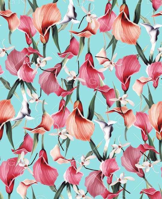 时尚手绘印花华亿平台图片