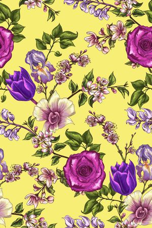 花卉印花华亿平台图片