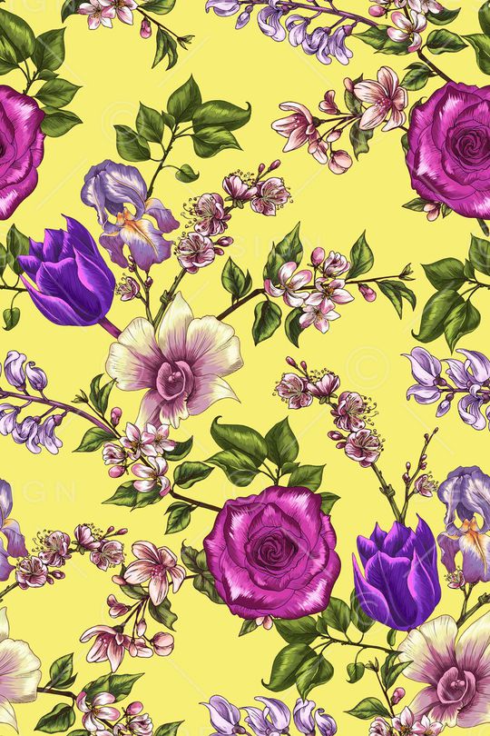 花卉印花华亿平台图片