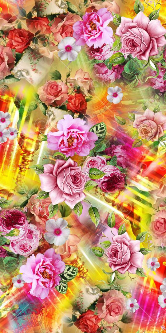 清爽时尚印花华亿平台图片