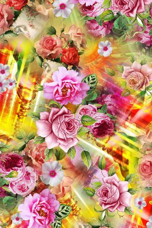 清爽时尚印花华亿平台图片