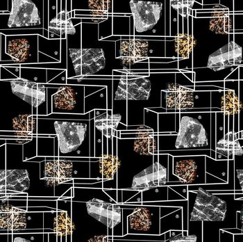 441770-时尚大牌男装衬衫头像几何空间石头肌