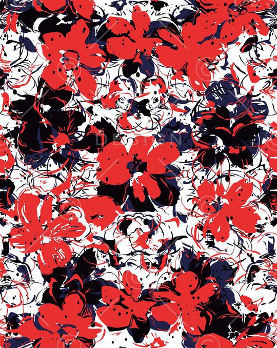 花卉印花华亿平台图片