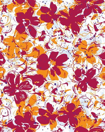 441881-泼墨抽象花卉