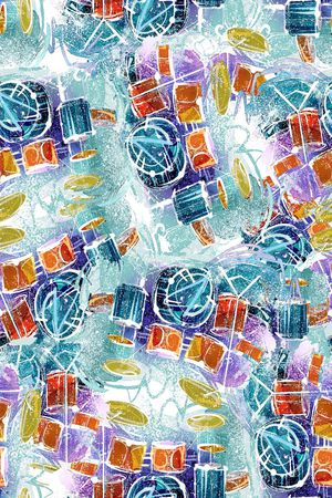 水彩印花华亿平台图片