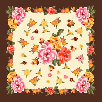 花卉图案印花华亿平台图片