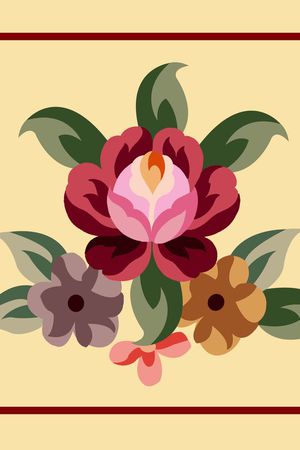 花卉图案印花华亿平台图片