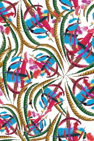 多彩组合印花华亿平台图片