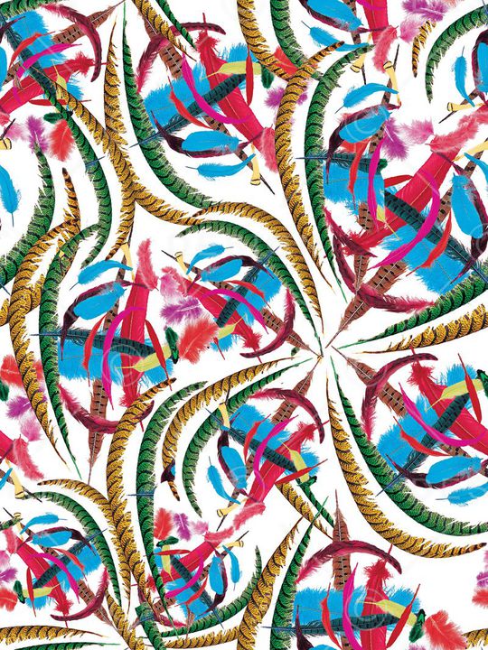 多彩组合印花华亿平台图片