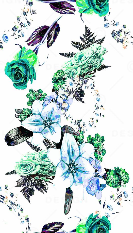 淡雅印花华亿平台图片