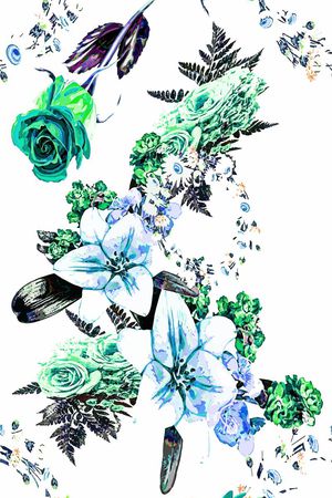 淡雅印花华亿平台图片