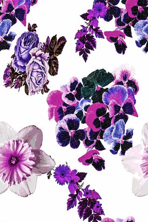 花卉印花华亿平台图片