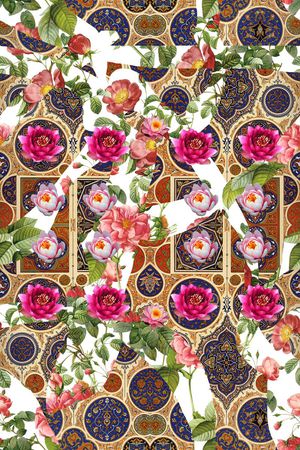 欧式印花华亿平台图片