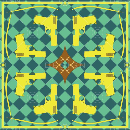 复古印花华亿平台图片