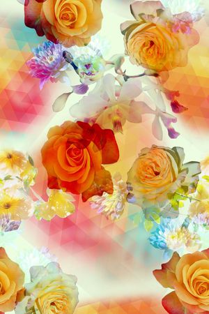 花卉 玫瑰花等印花华亿平台图片