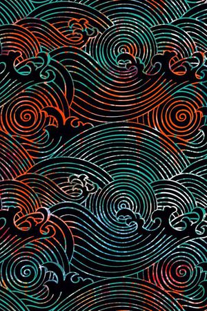 复古印花华亿平台图片