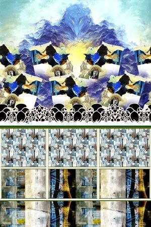 抽象印花华亿平台图片