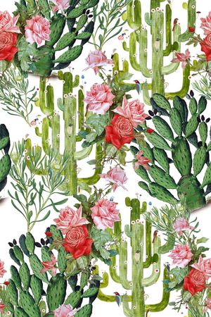 仙人掌印花华亿平台图片