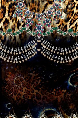 豹纹印花华亿平台图片