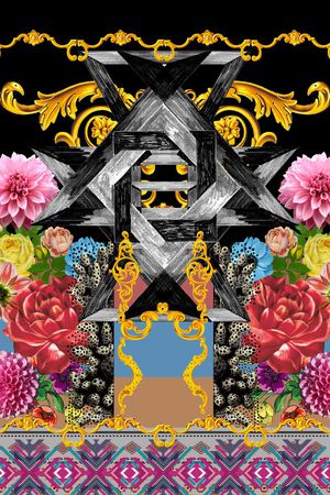 大牌金属印花华亿平台图片