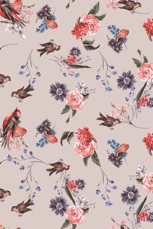 复古印花华亿平台图片