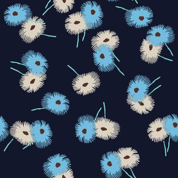 442765-文艺复兴手绘雏菊清新花卉服装图案