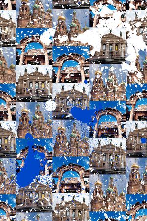 几何、建筑、喷溅印花华亿平台图片