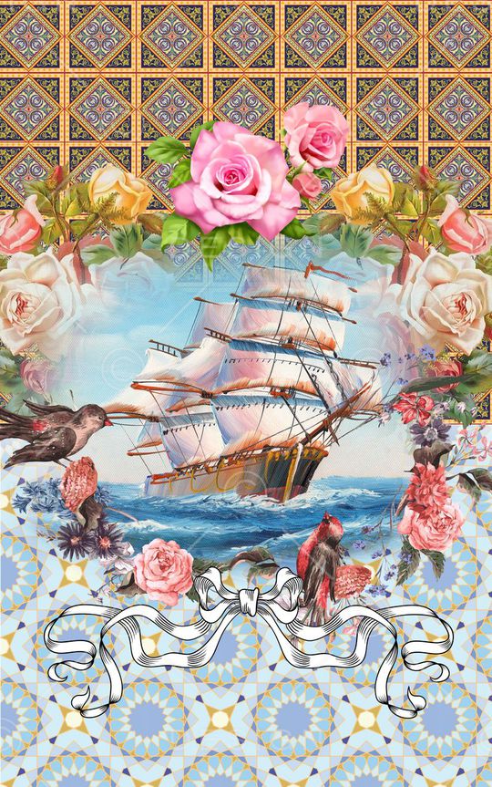 帆船印花华亿平台图片