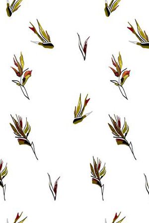 趣味手绘叶子印花华亿平台图片