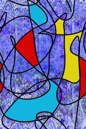 抽象印花华亿平台图片