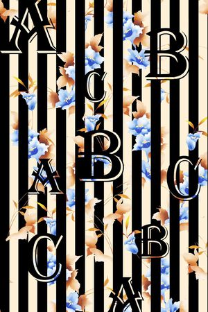 横条印花华亿平台图片