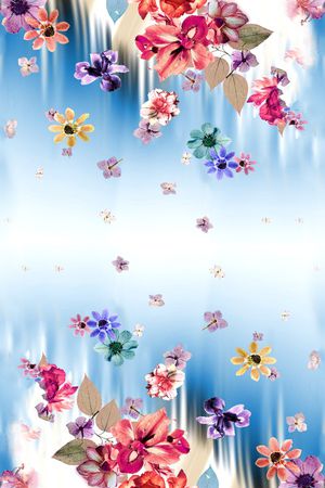 五彩印花华亿平台图片