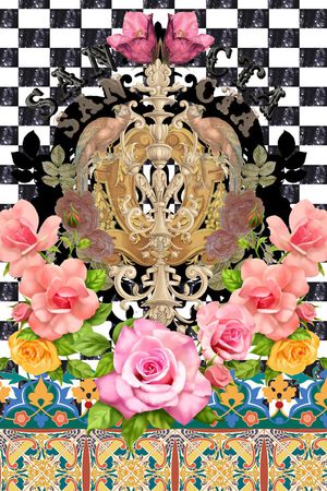 复古纹理印花华亿平台图片