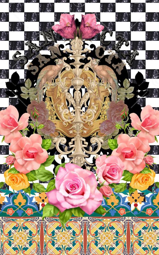 复古纹理印花华亿平台图片