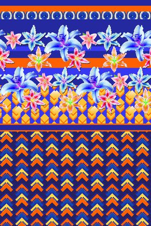 经典民族风印花华亿平台图片