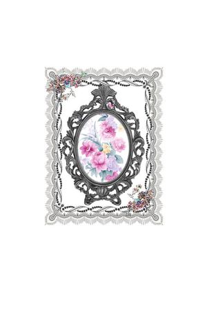 定位蝴蝶印花华亿平台图片