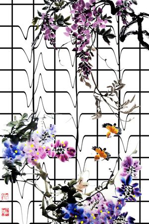 复古印花华亿平台图片